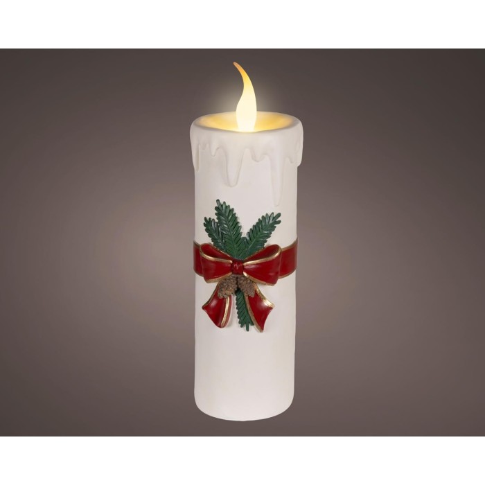 CANDELA LED RESINA BIANCO H.55.7